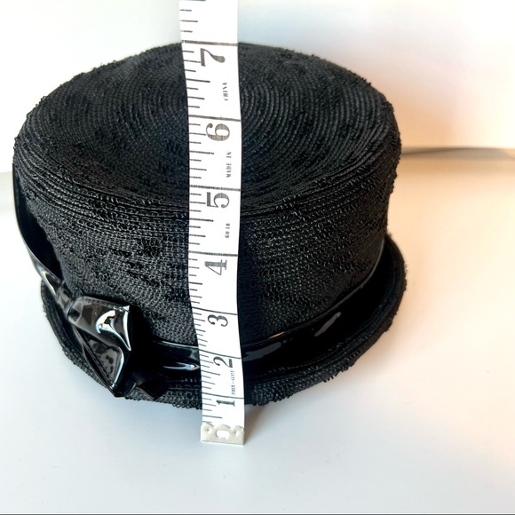 Vintage MARK III Black Bowler Hat With Bow Accent - Picture 8 of 15
